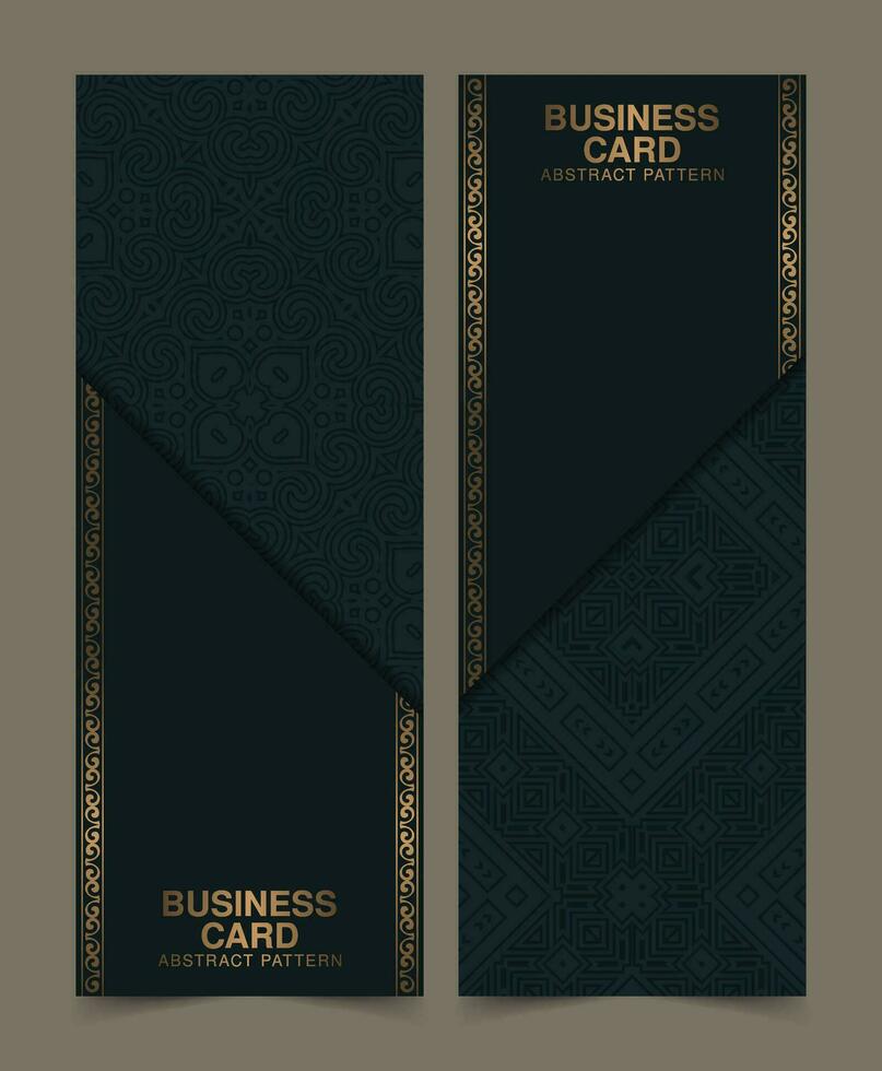Luxury vintage greeting card with border motif vector