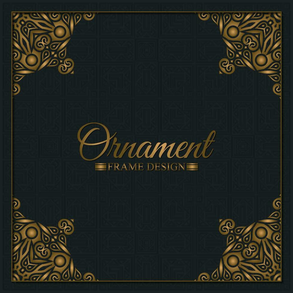 Elegant decorative frame design background vector
