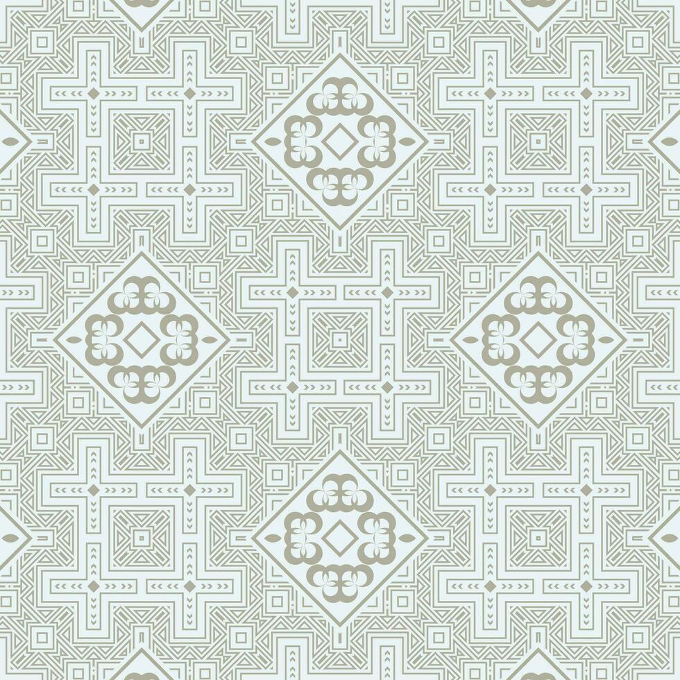 flat ornament line pattern design vector