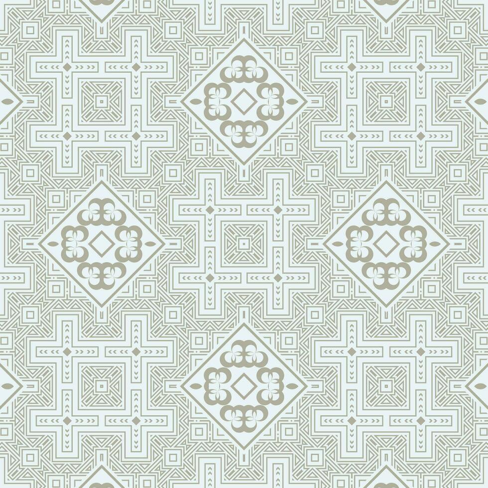 flat ornament line pattern design vector