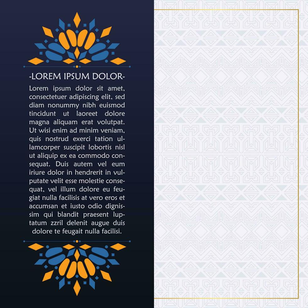 Colorful calligraphy square ornament border line vector