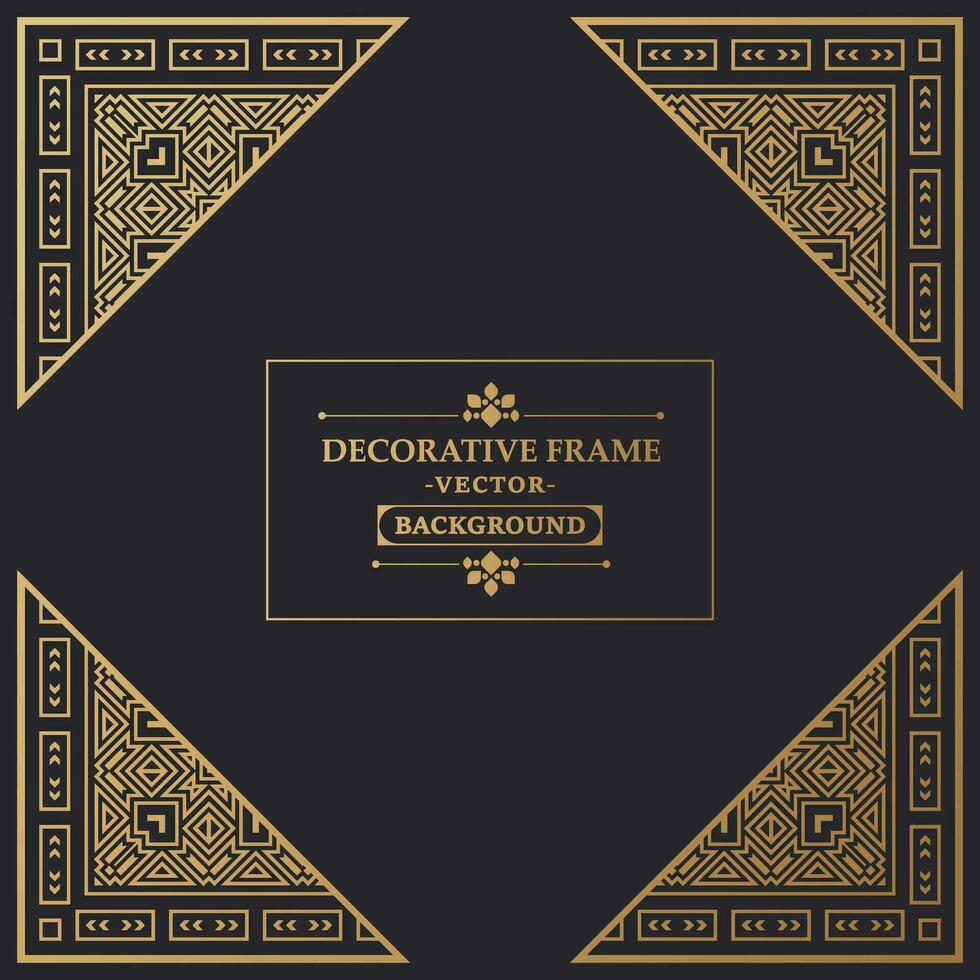 Elegant decorative frame design background vector