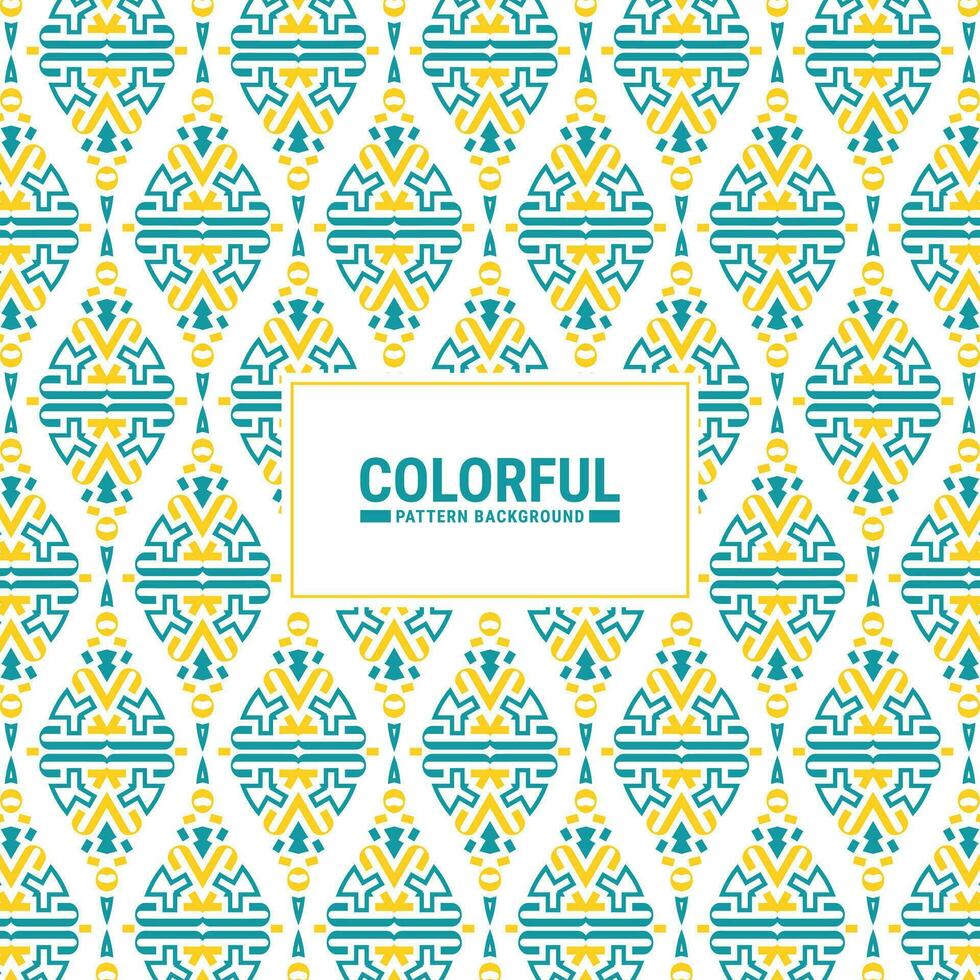 Colorful abstract geometric pattern design vector