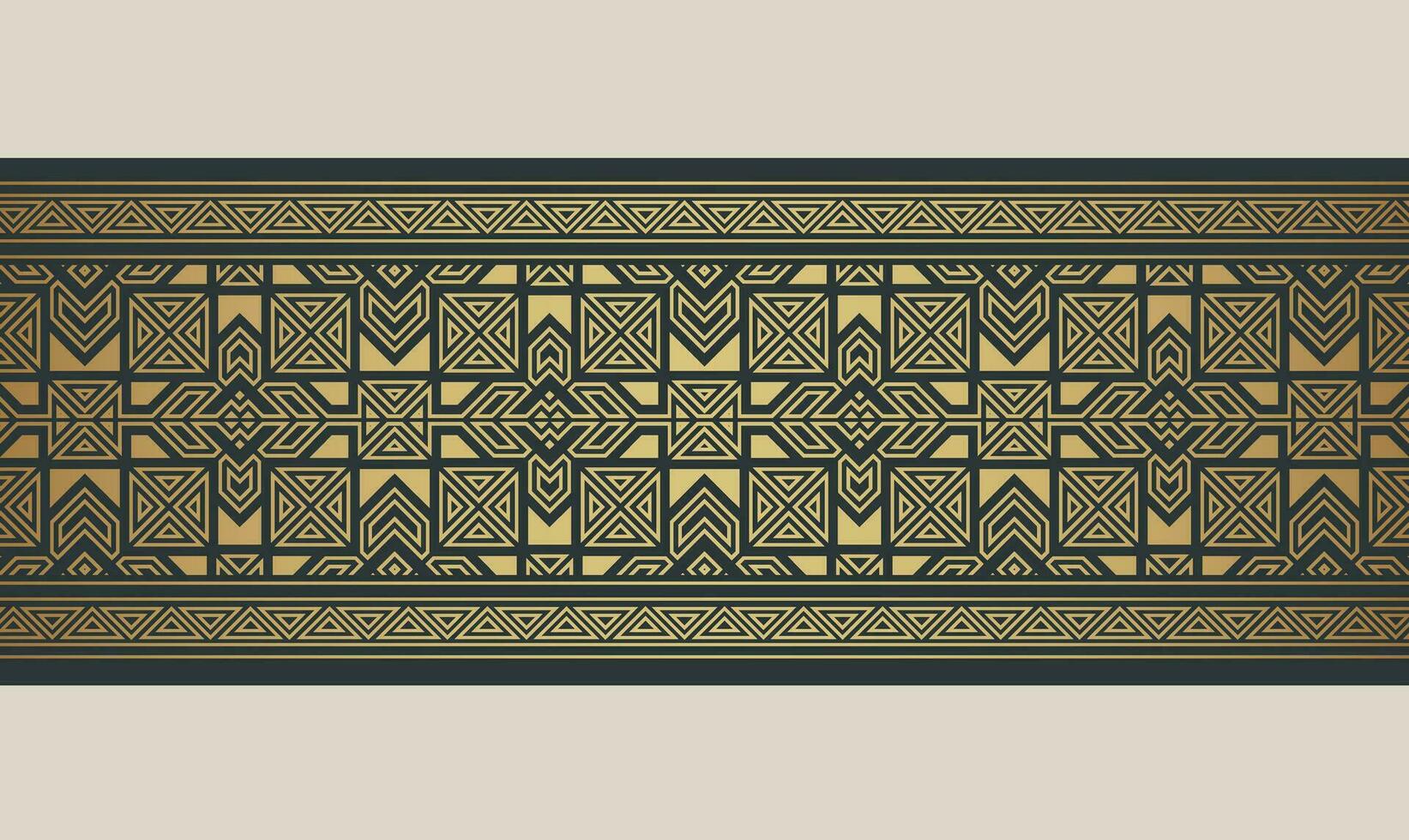 Elegant golden ornamental border template vector