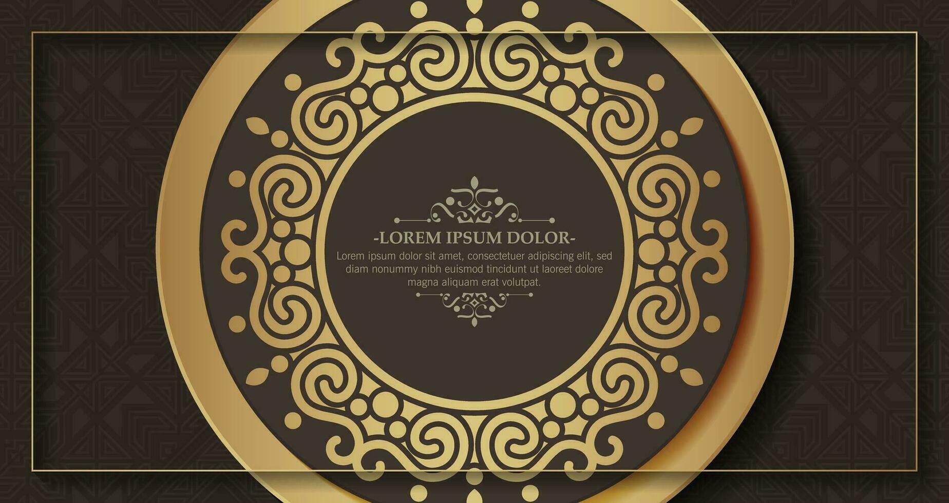 Luxury calligraphy ornament frame line design vector