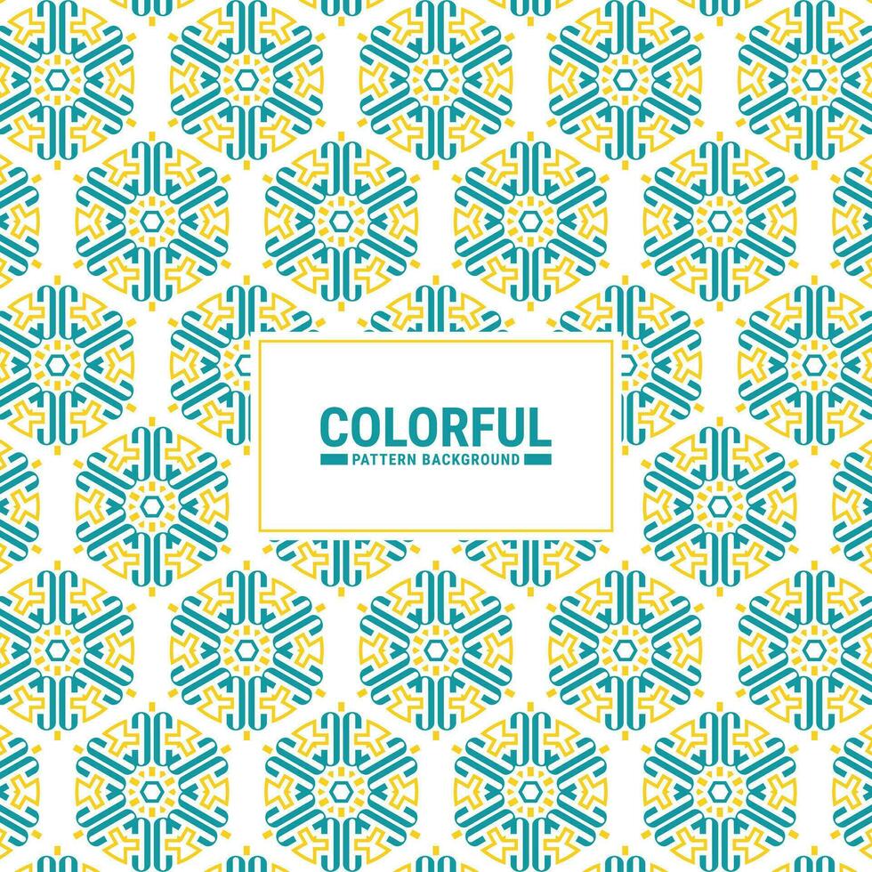 Colorful abstract geometric pattern design vector