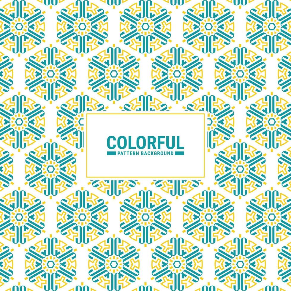 Colorful abstract geometric pattern design vector