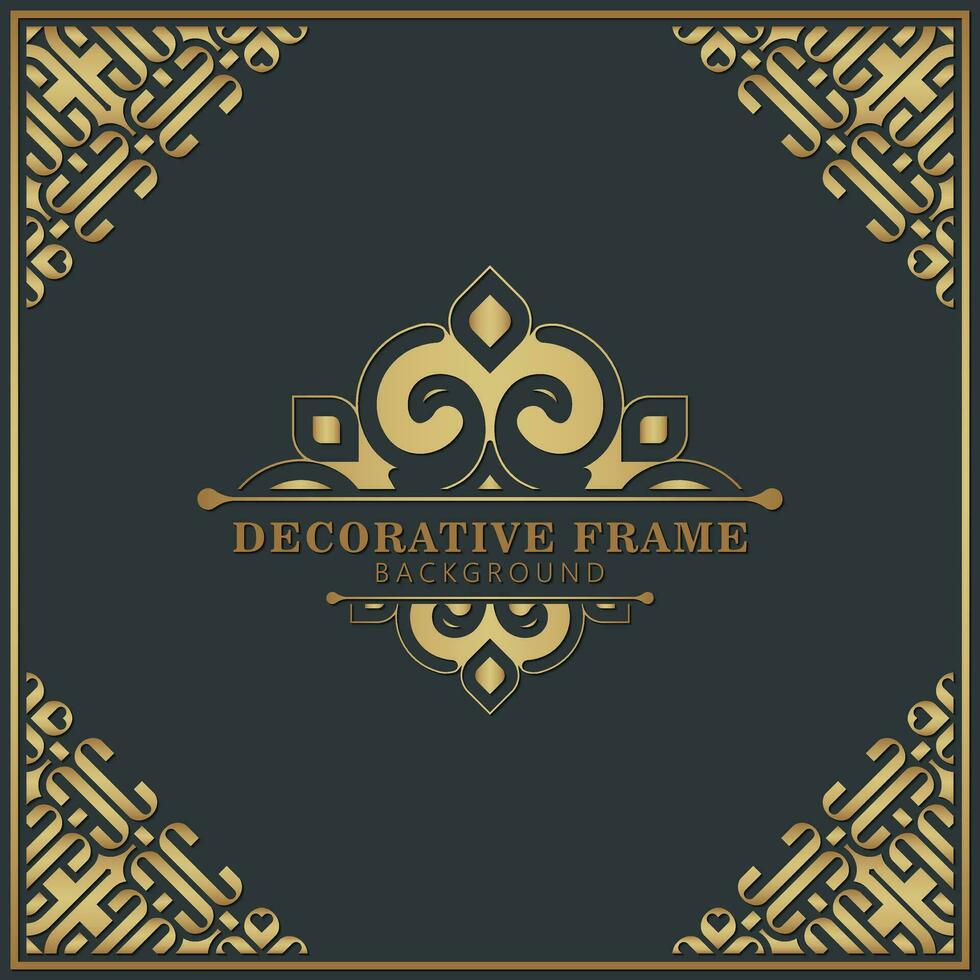 Elegant decorative frame design background vector