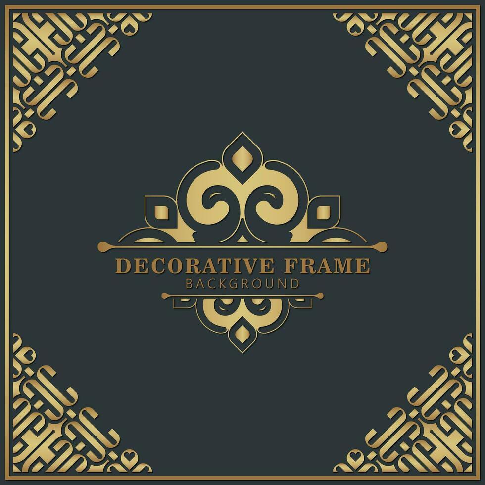 elegante fondo de diseño de marco decorativo vector