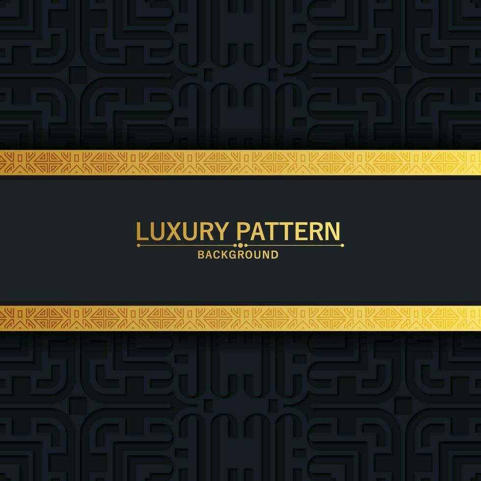 Elegant pattern style dark background vector