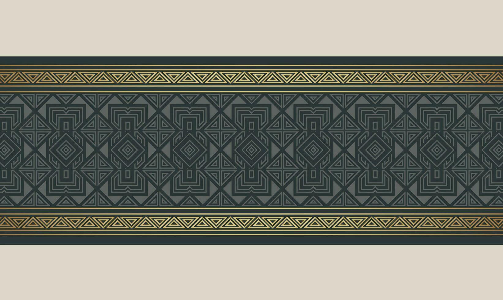 elegante plantilla de borde ornamental dorado vector