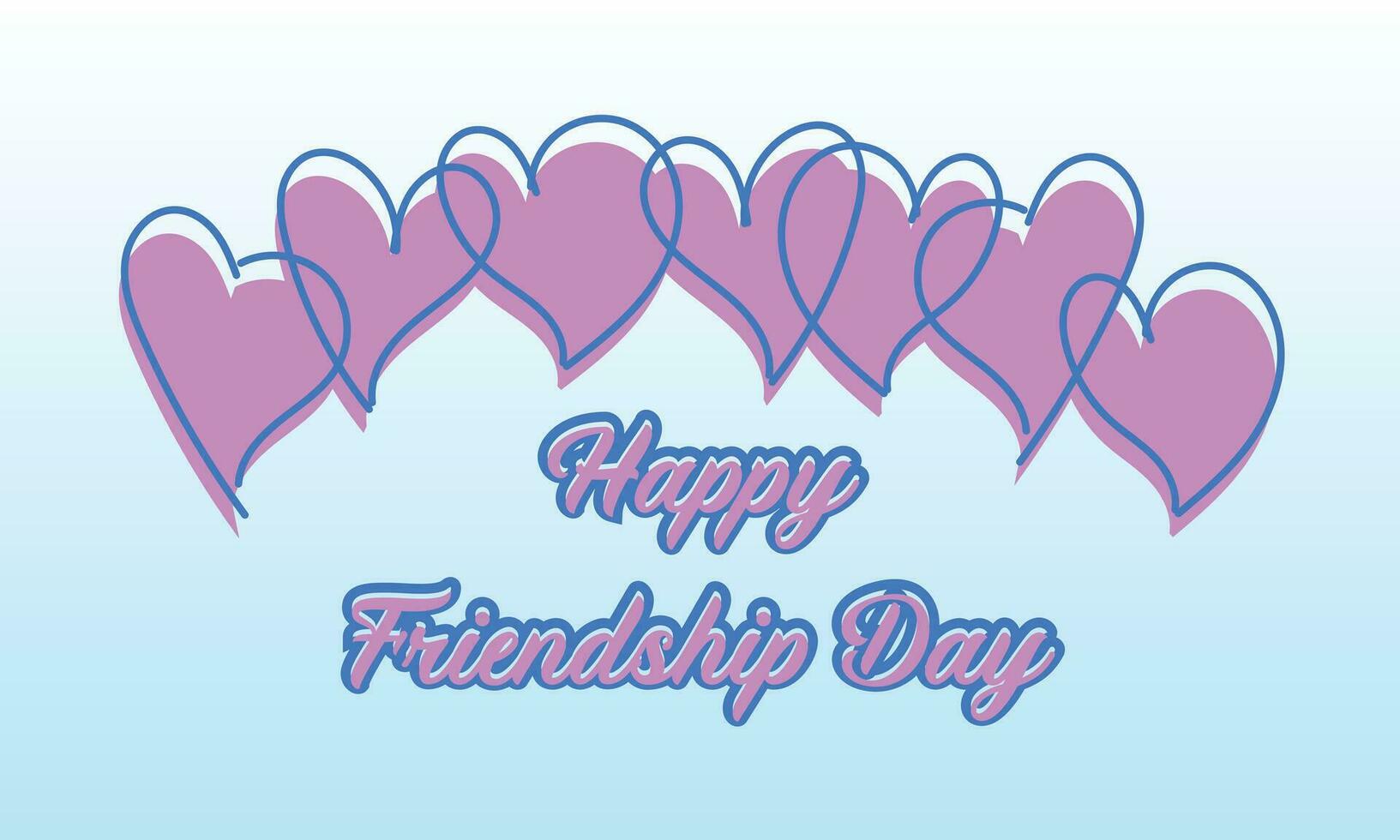 HAPPY FRIENDSHIP DAY vector