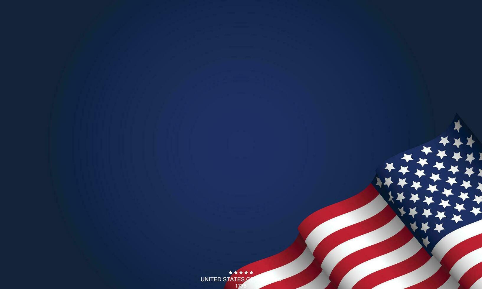 USA INDEPENDENCE DAY. 4 OF JULY vector