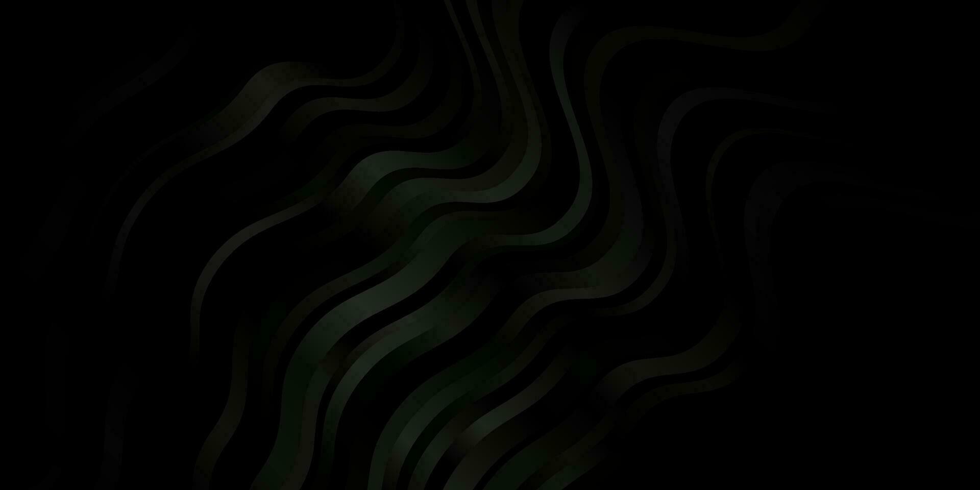 Dark Gray vector background with bent lines.