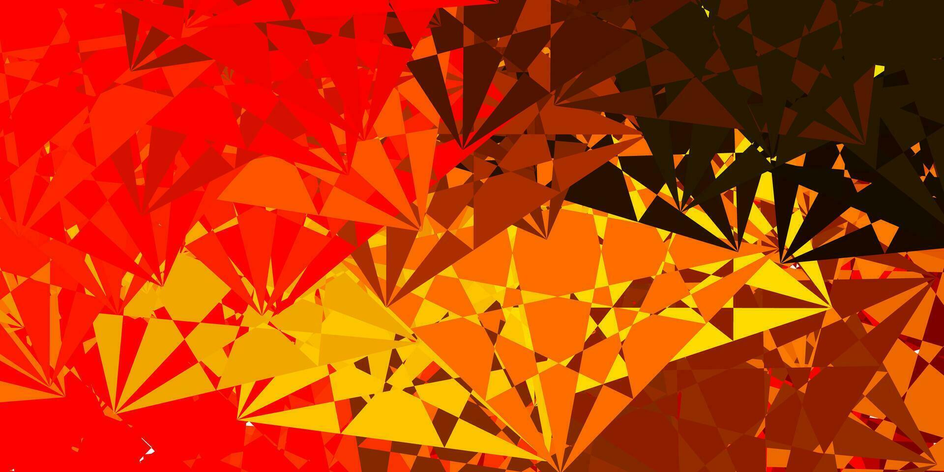 Light Red, Yellow vector pattern with abstract shapes.