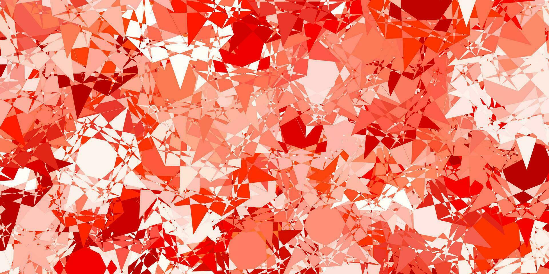 Light Red vector texture with random triangles.