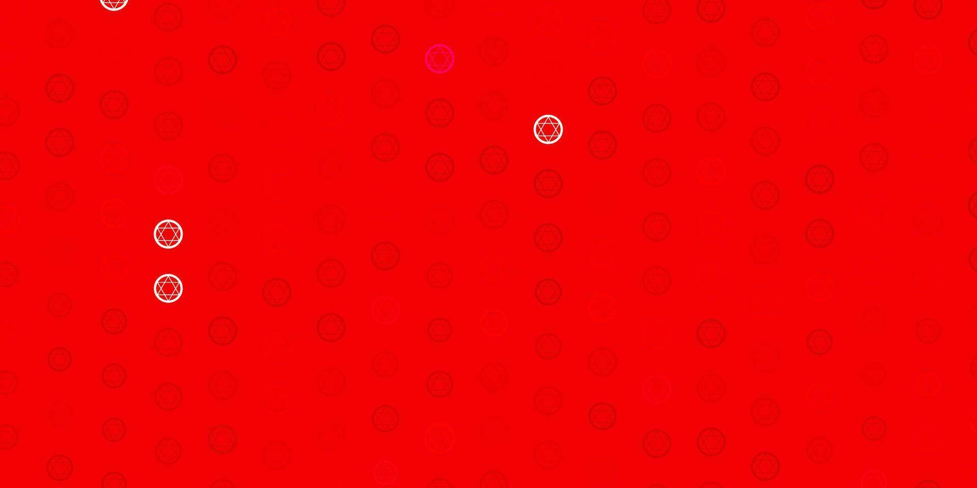 Light Red, Yellow vector pattern with magic elements.