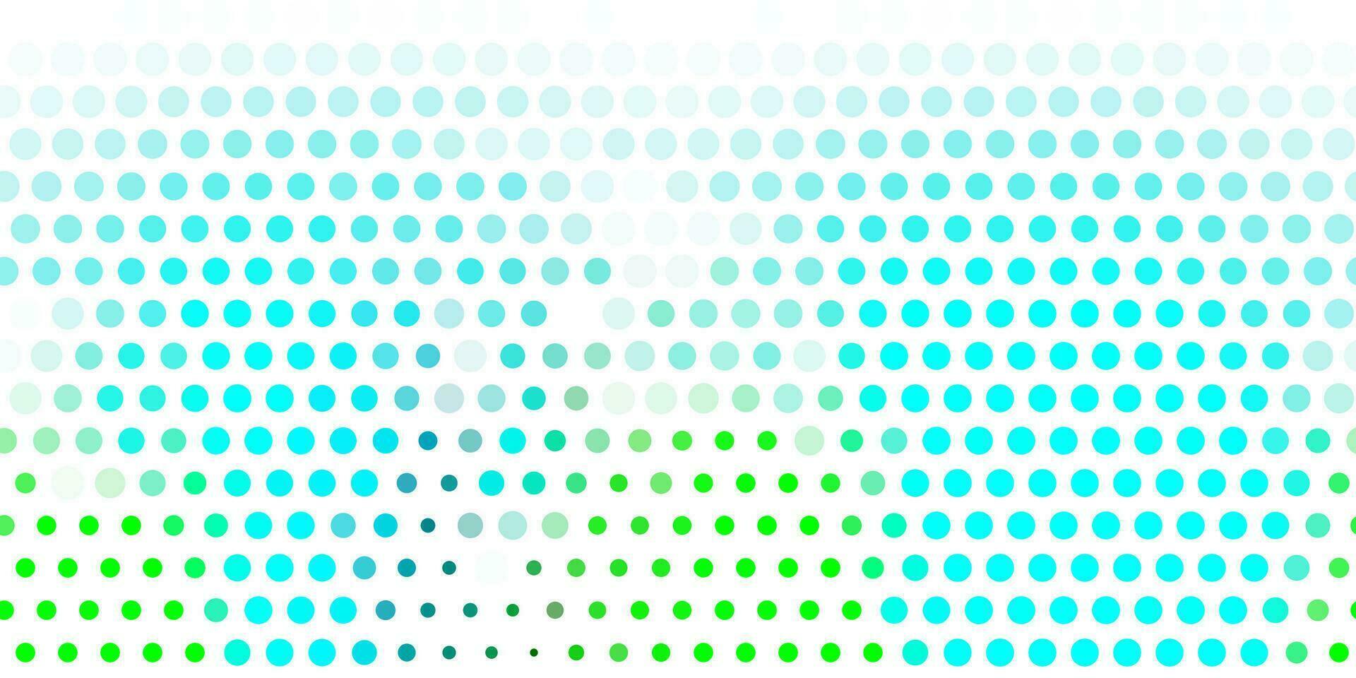 Light blue, green vector pattern with spheres.