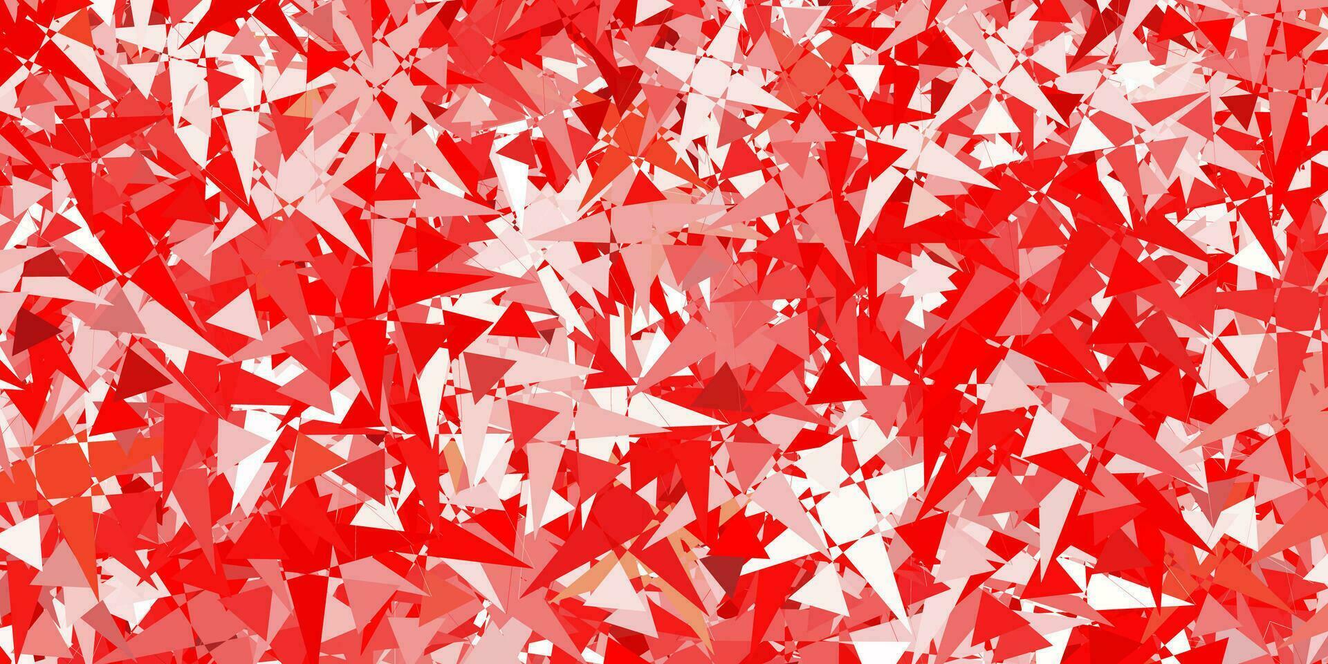 Light Red, Yellow vector background with polygonal forms.