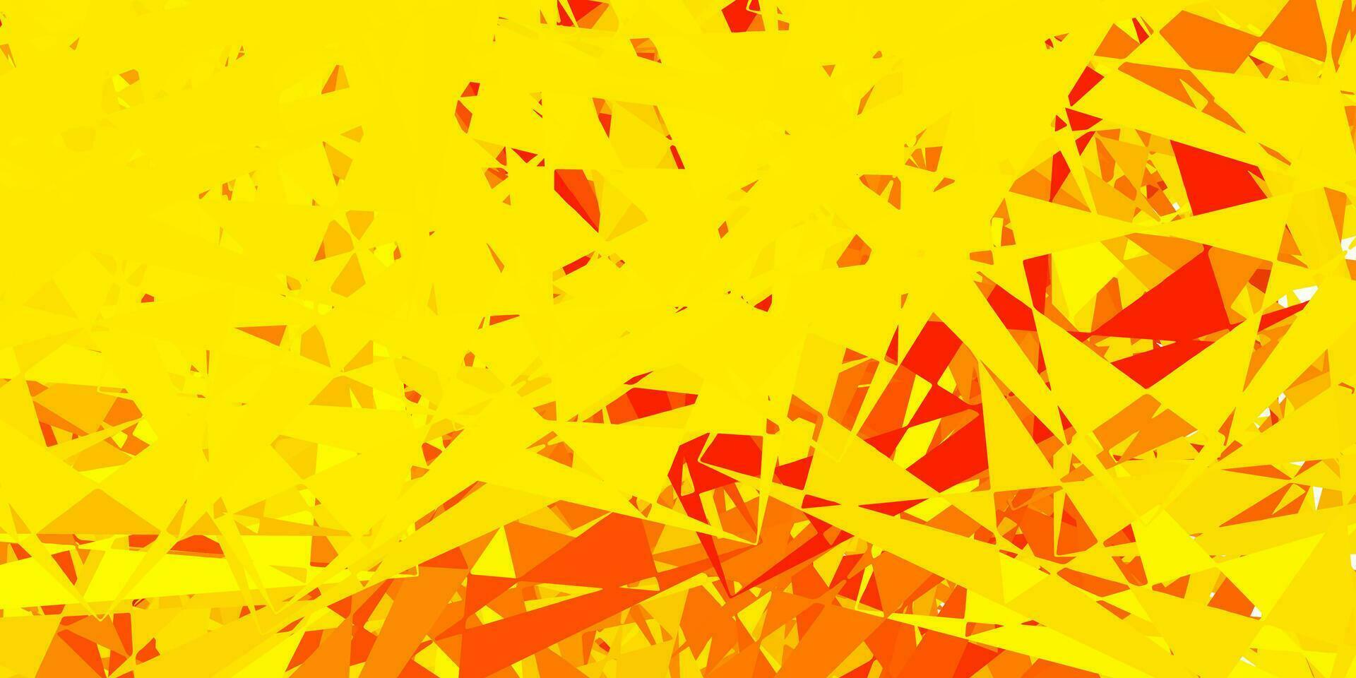 Dark yellow vector background with polygonal forms.