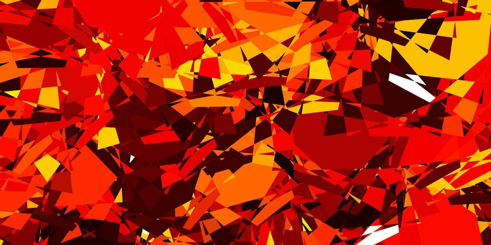 Light Red, Yellow vector texture with random triangles.