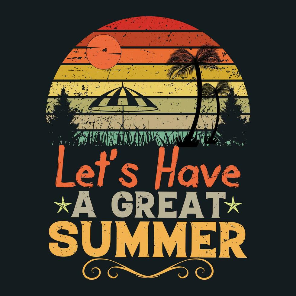 Let's have a great summer vector