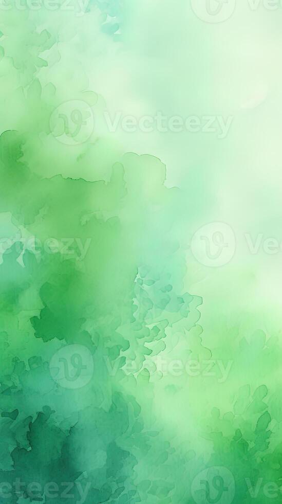 green abstract watercolor background. photo