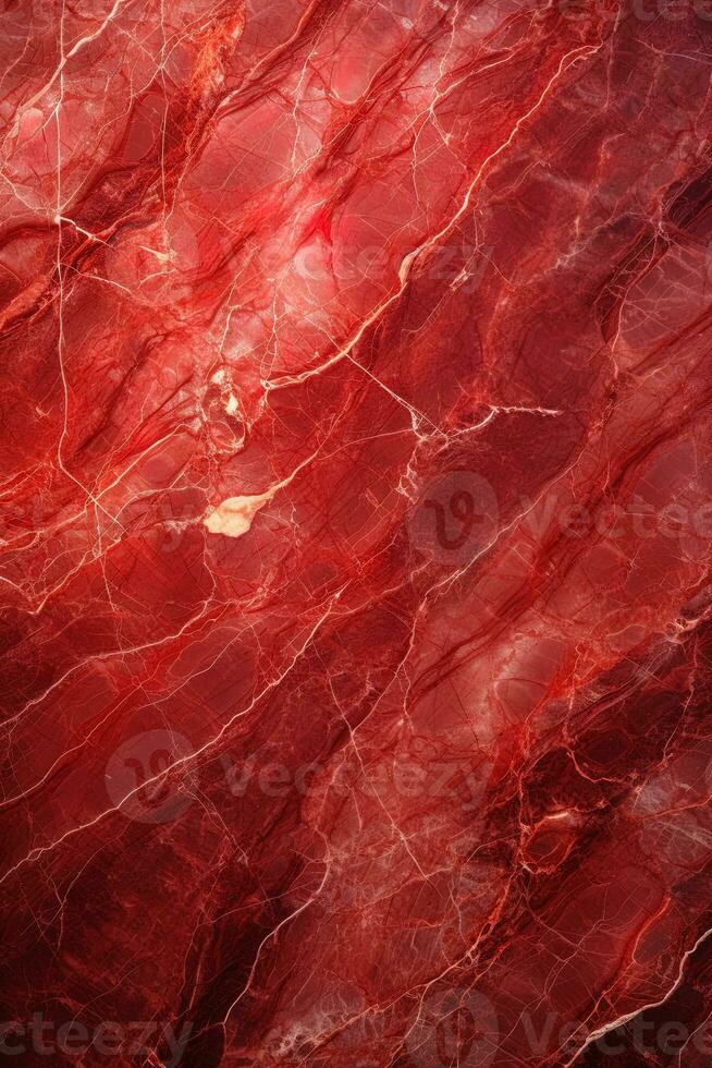 rojo mármol textura antecedentes. rojo mármol piso y pared teja. natural granito Roca. ai generado foto