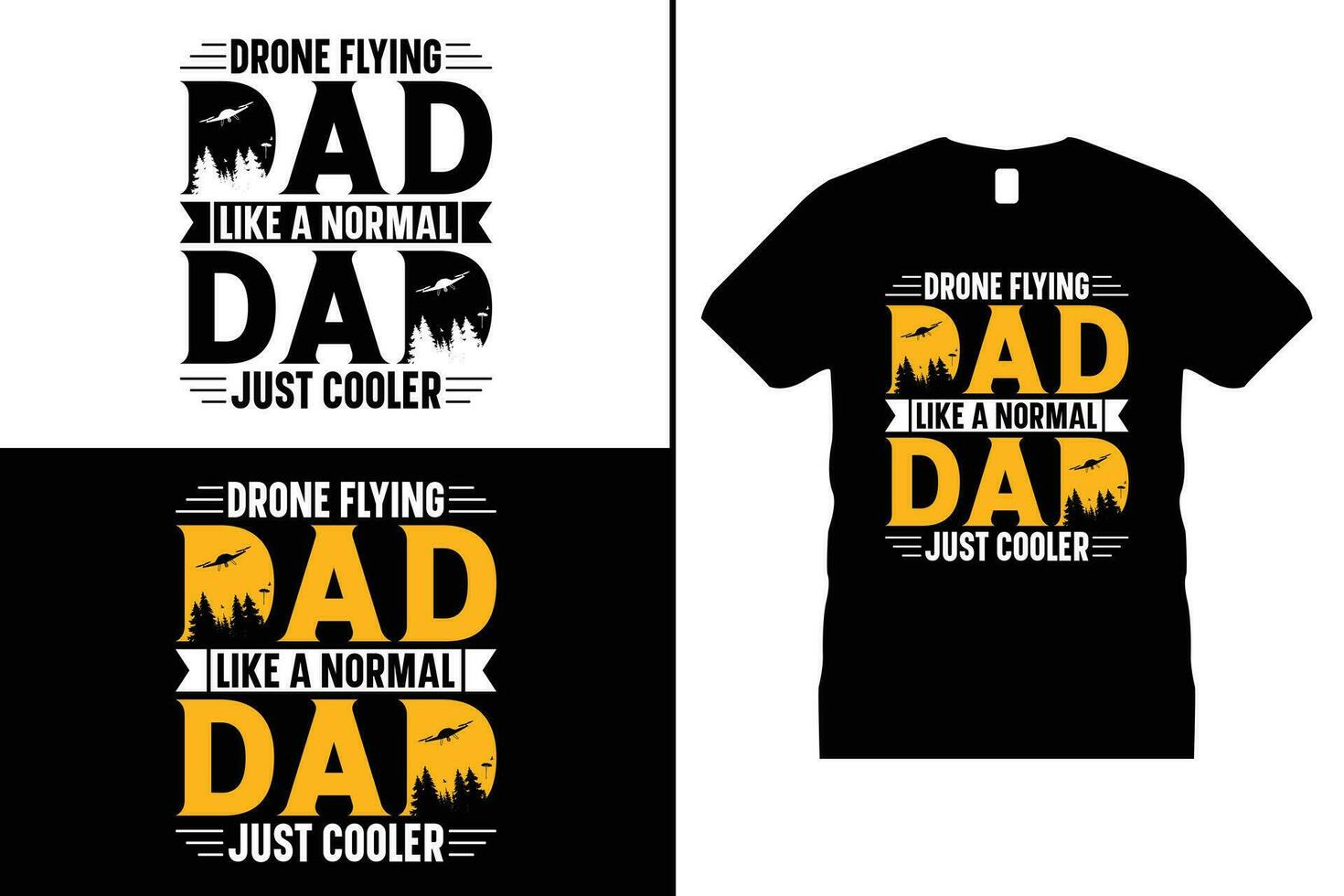 Drone Tshirt design, Pilot vector. Use for T-Shirt, mugs, stickers, Cards, etc. vector