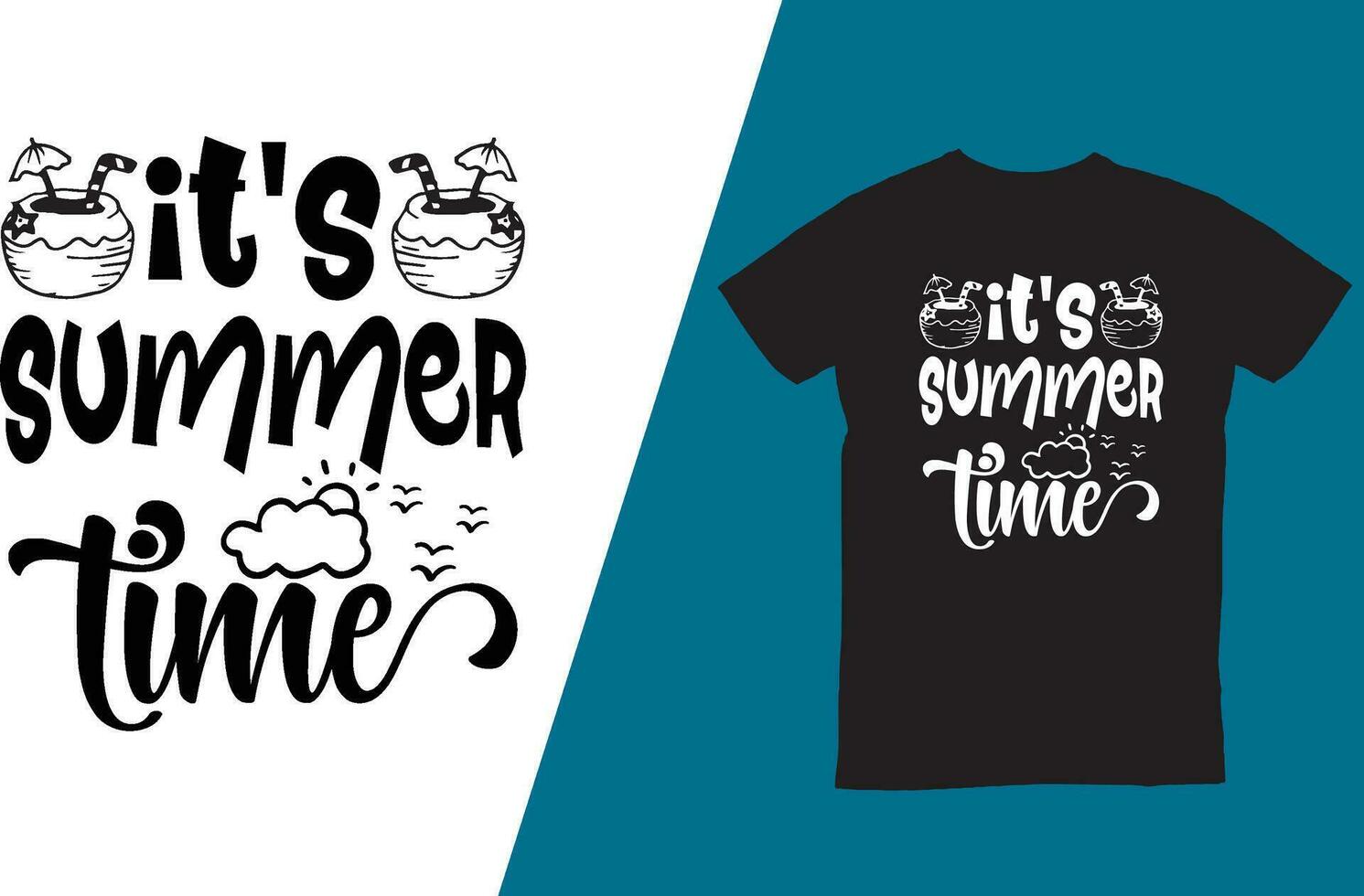 The perfect Summer cool t-shirt design with funny quotes. vector