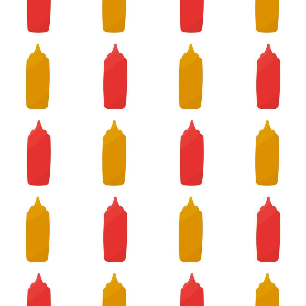 ketchup mustard sauce vector tasty pattern textile