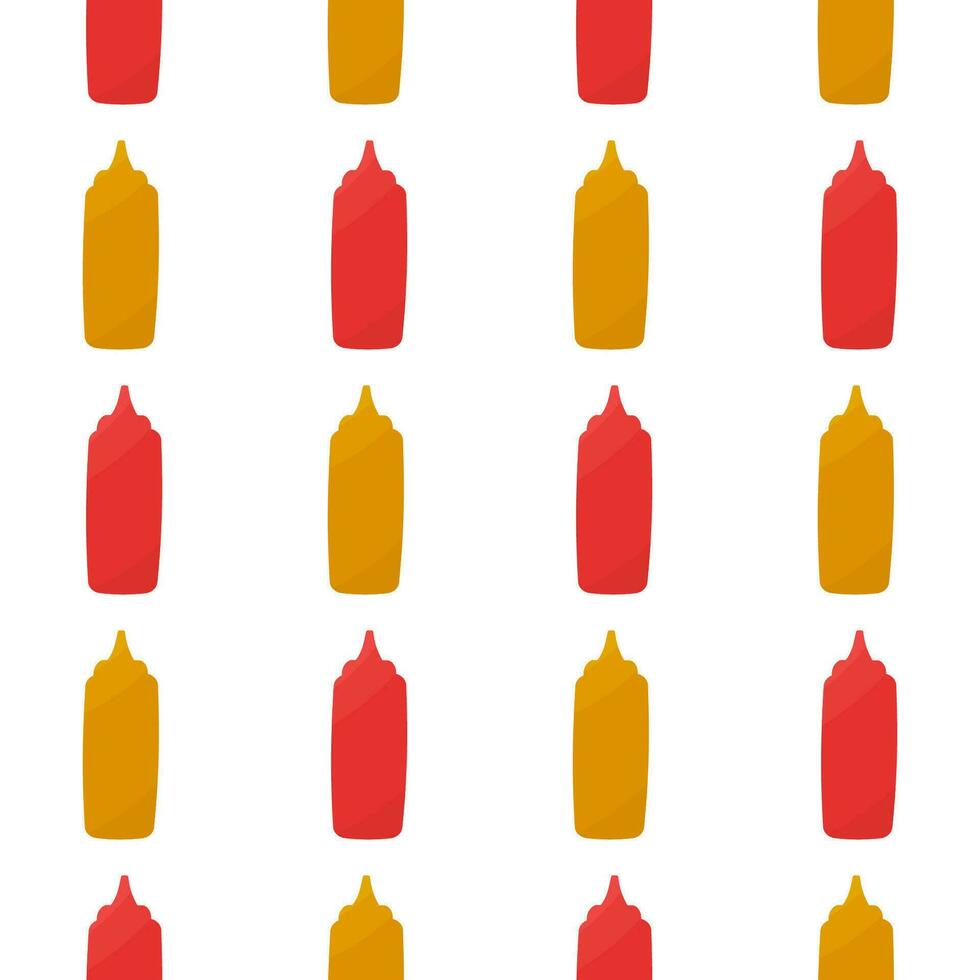 ketchup mustard sauce vector tasty pattern textile