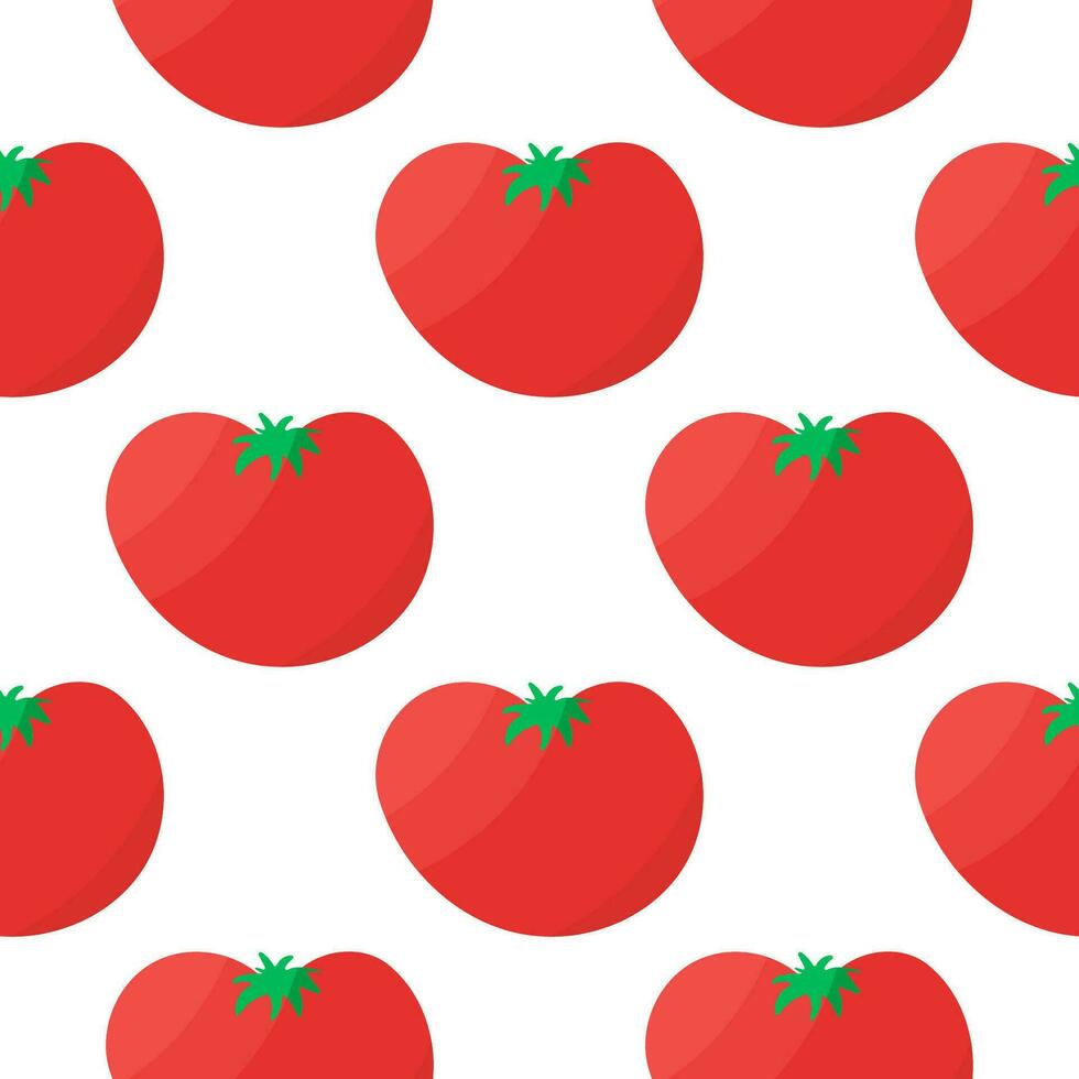 tomato red whole vegetable food pattern background vector