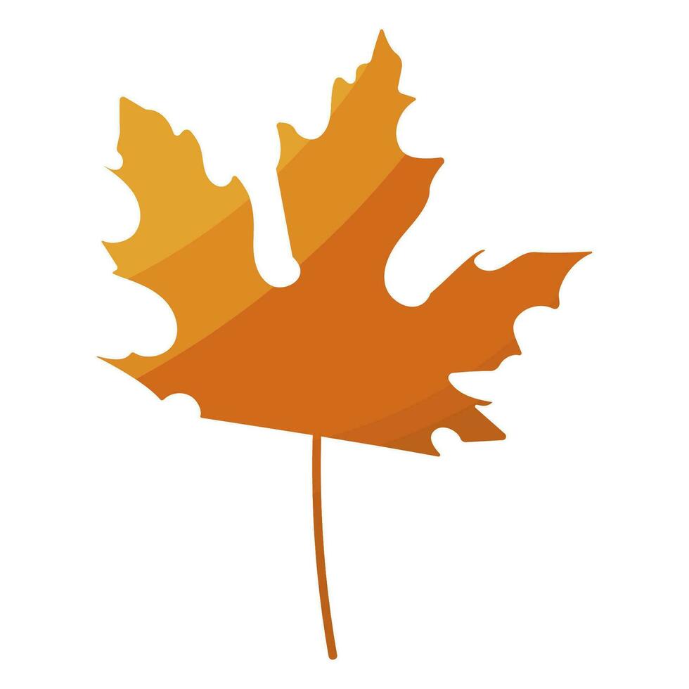 leaf foliage autumn colored forest element icon vector