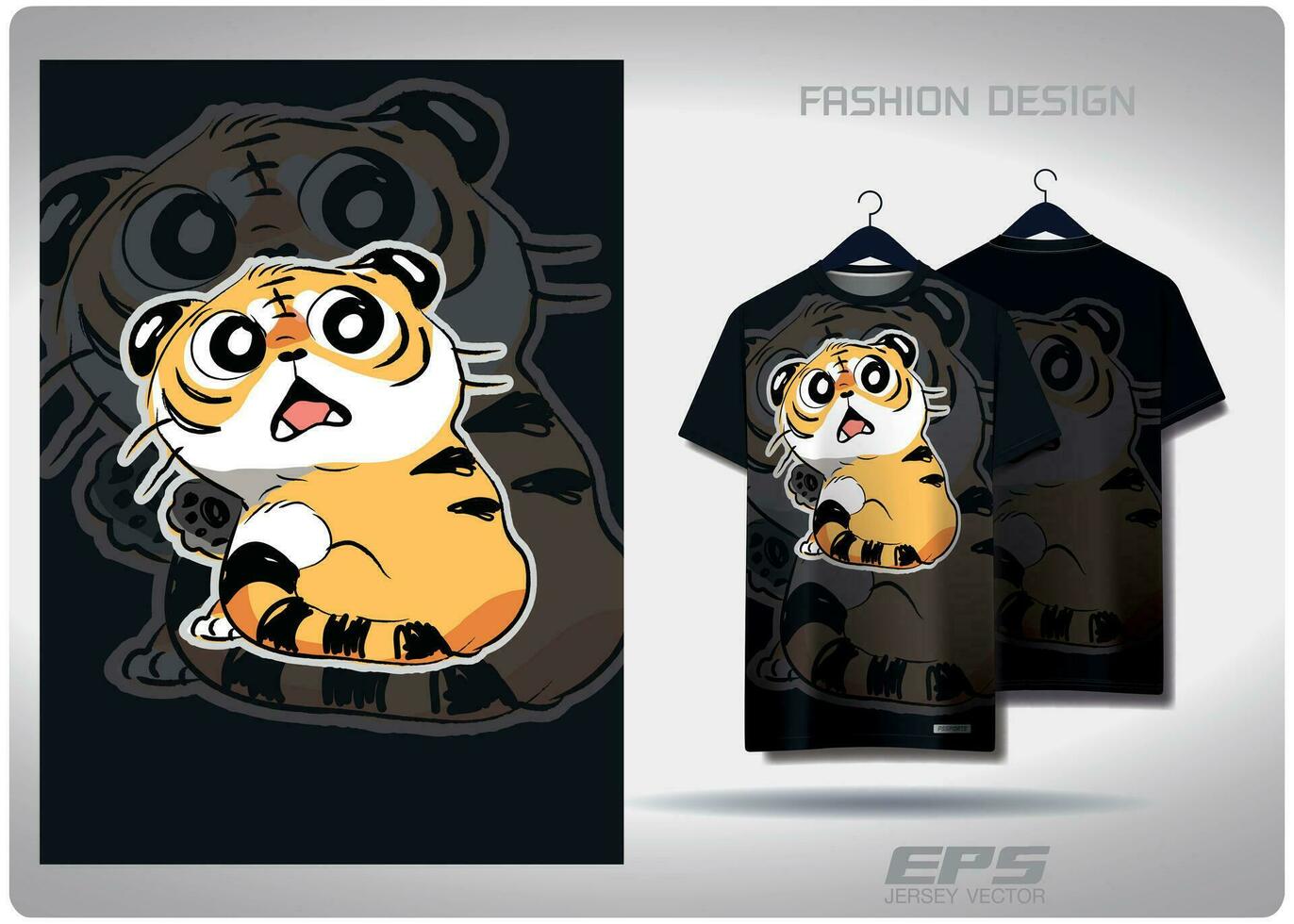 vector camiseta antecedentes imagen.abismal enfrentó Tigre a rayas gato modelo diseño, ilustración, textil antecedentes para camiseta, jersey calle camiseta