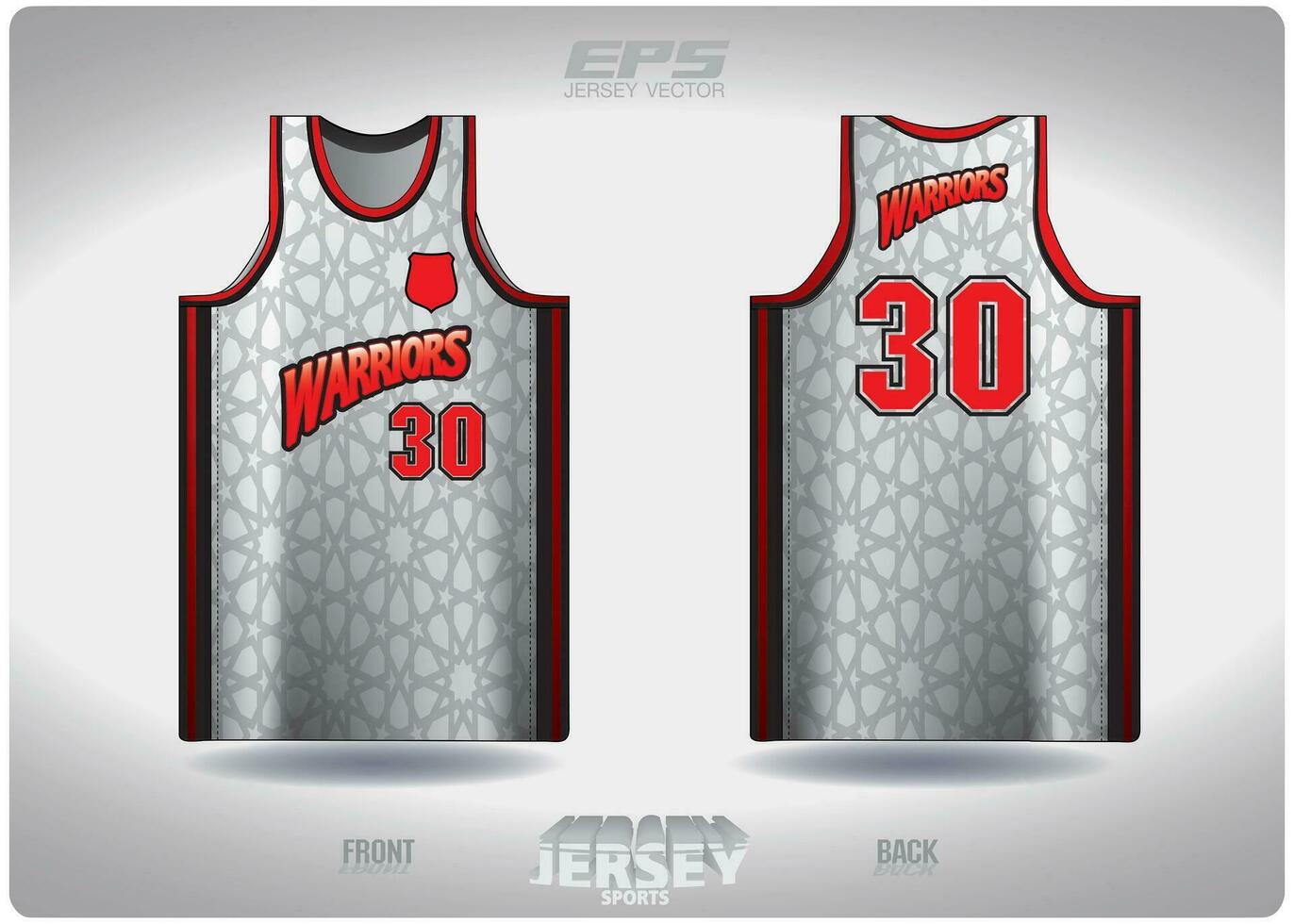 EPS jersey sports shirt vector.gray starburst pattern design