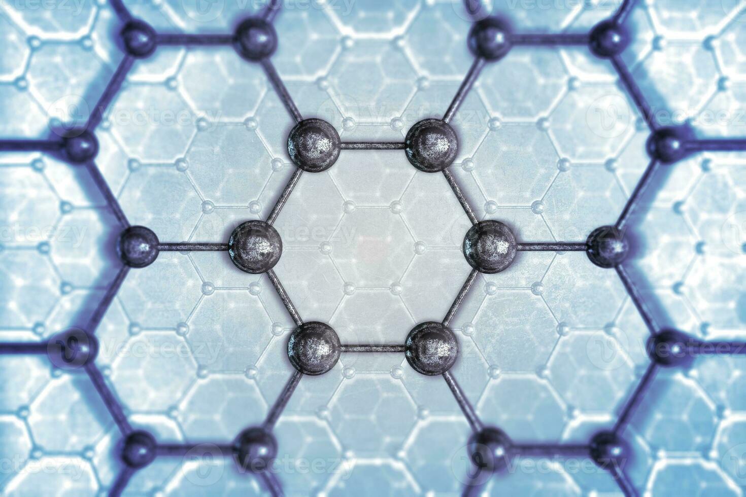 Molecular Structure of graphene. photo