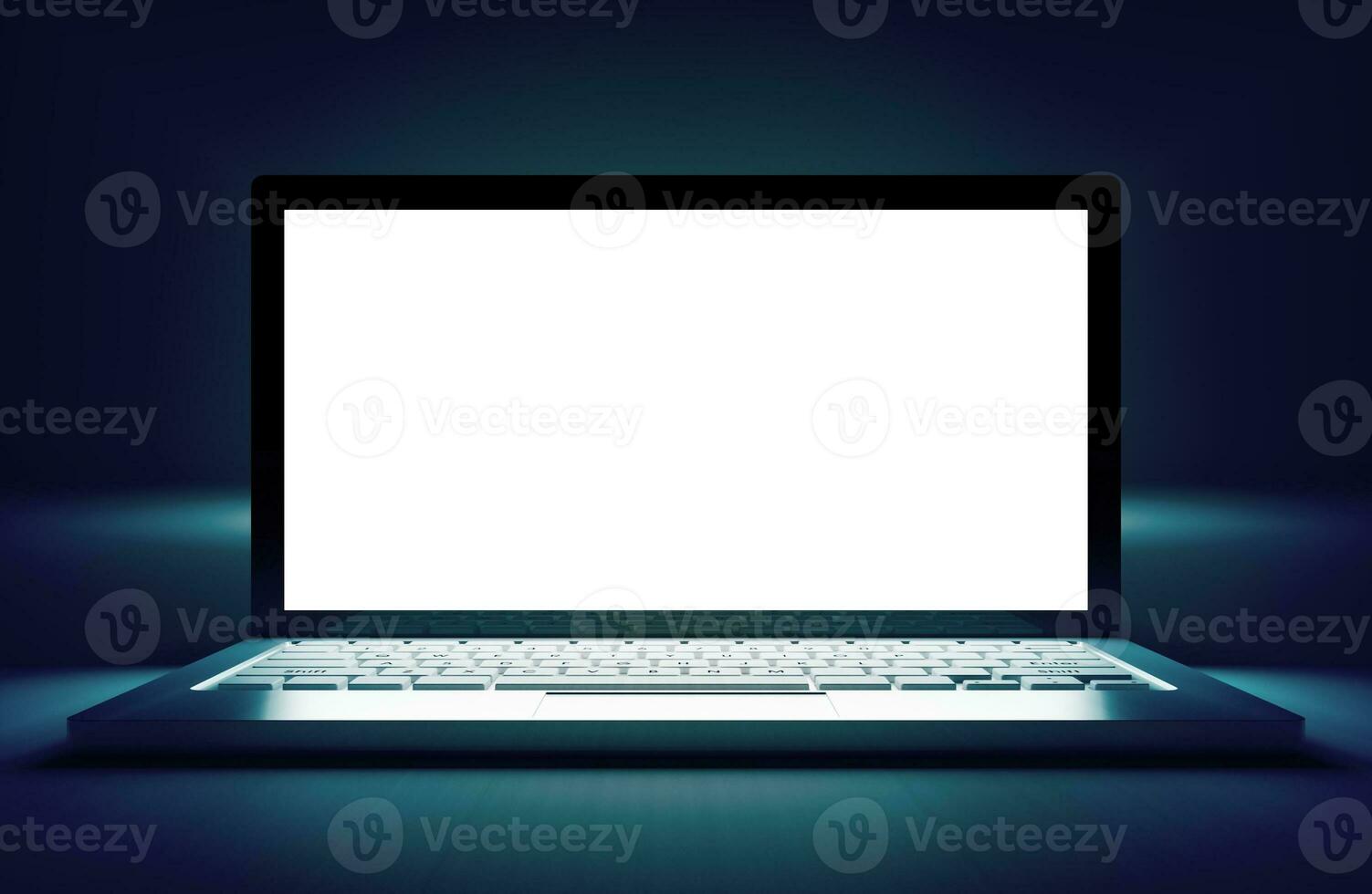 Laptop Computer 3D Image photo