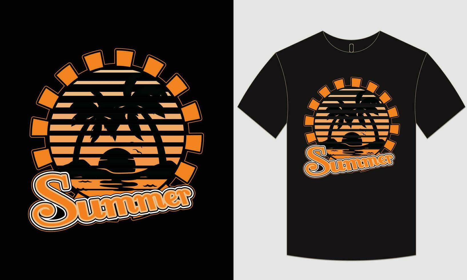 California  and summer t-shirt design vector