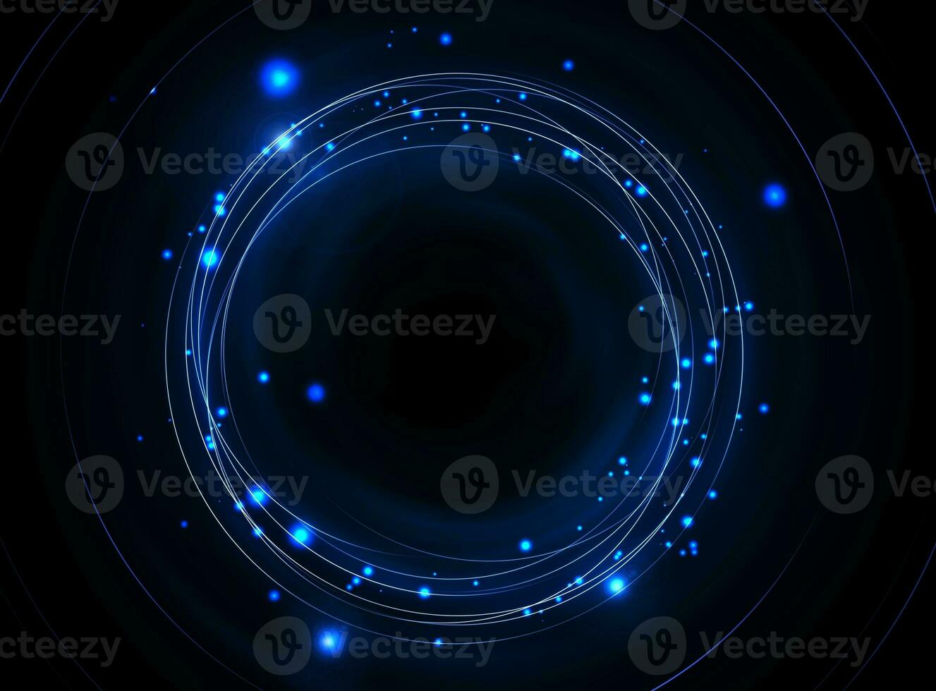 Blue Orbits Background photo