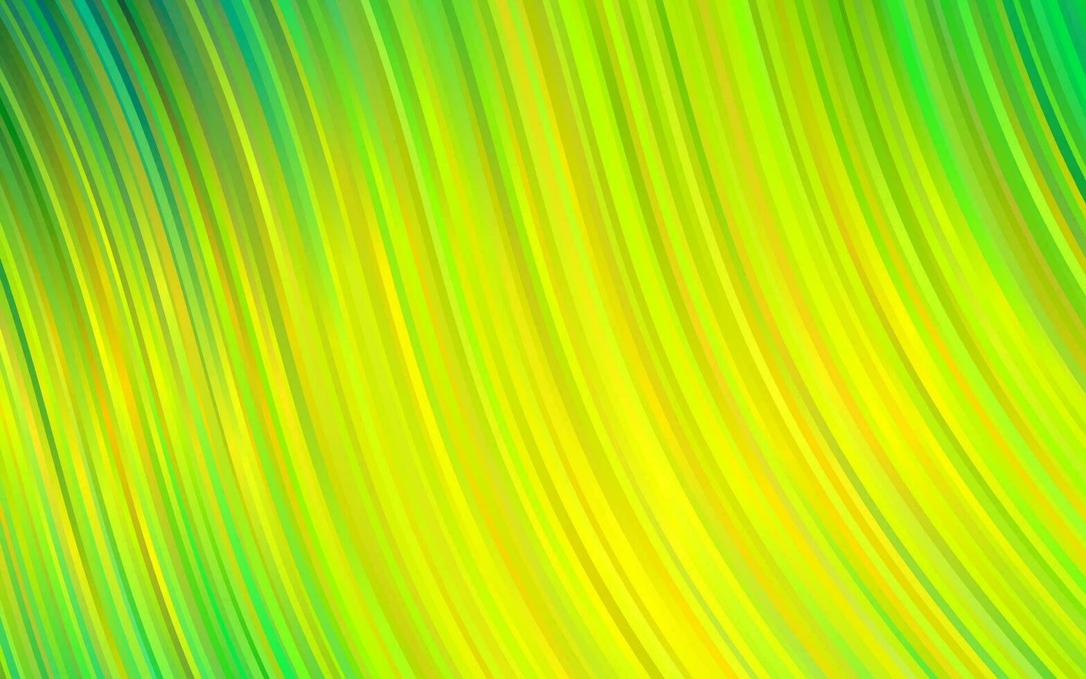 Light Green, Yellow vector background with abstract lines.