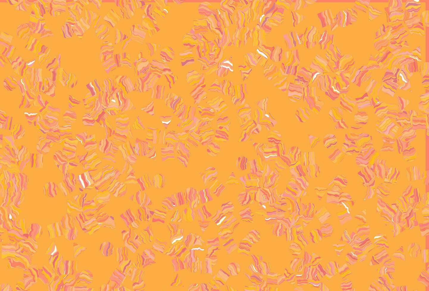Light Yellow, Orange vector pattern in polygonal style with circles.