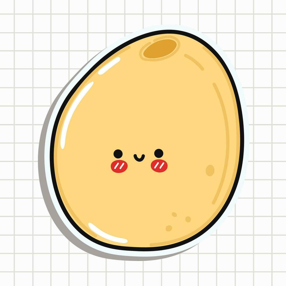 Cute Millet sticker character. Vector hand drawn cartoon kawaii character illustration icon. Fun Millet sticker character concept