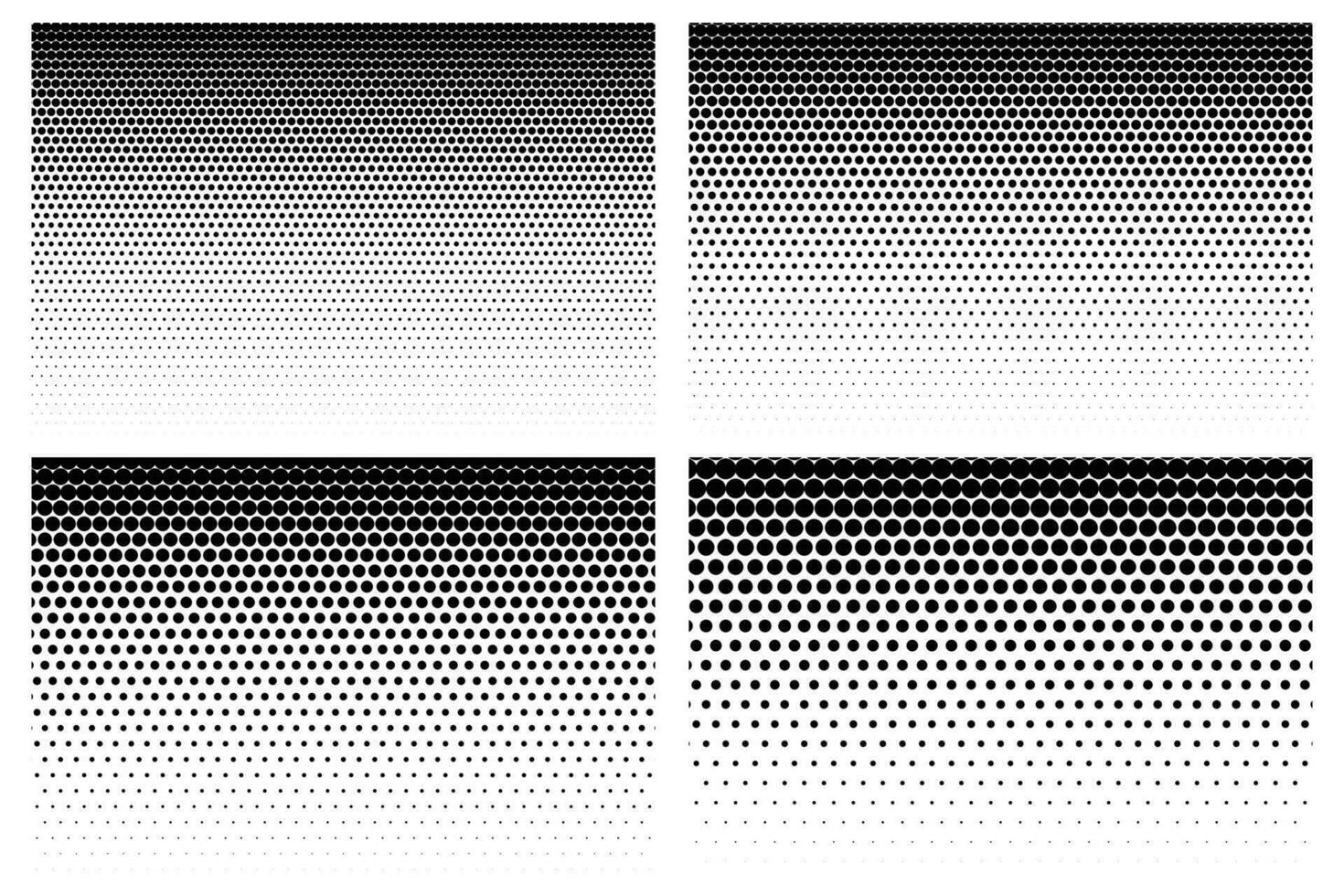 Vector Black Halftone Dots Background Collection for your Design .