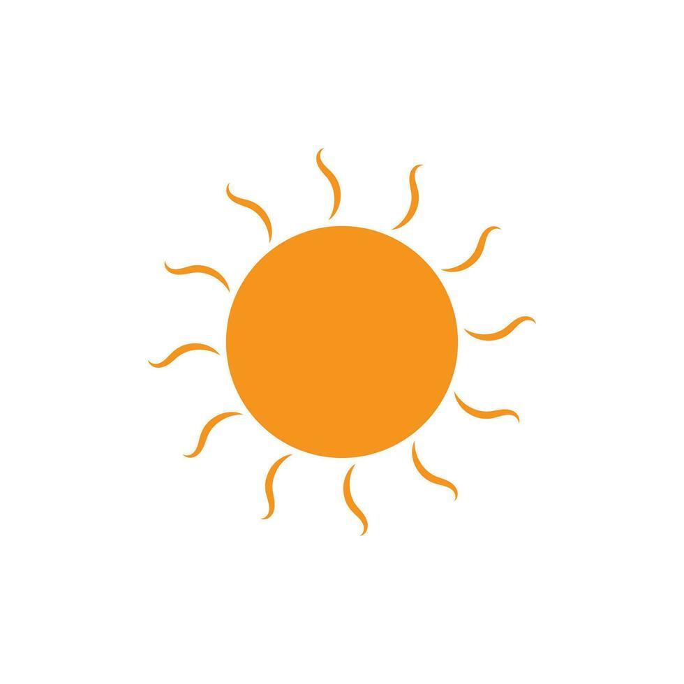 icono de ilustración de vector de sol