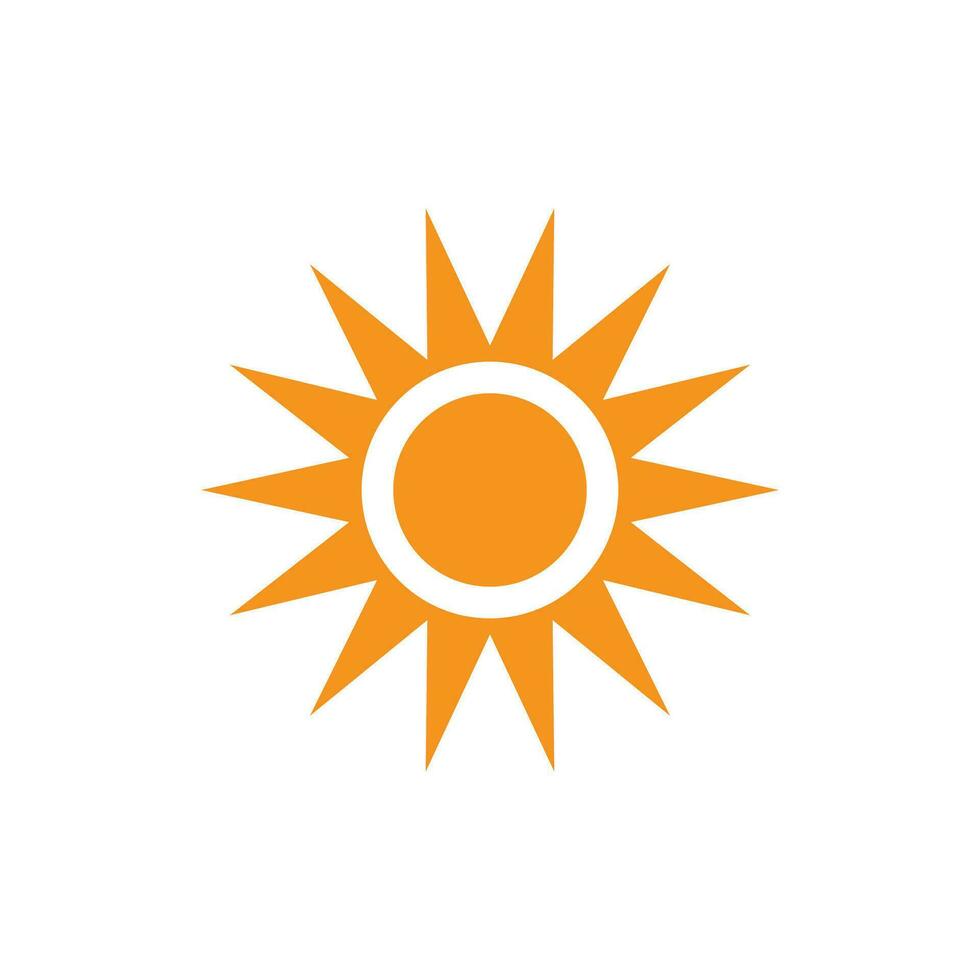 icono de ilustración de vector de sol