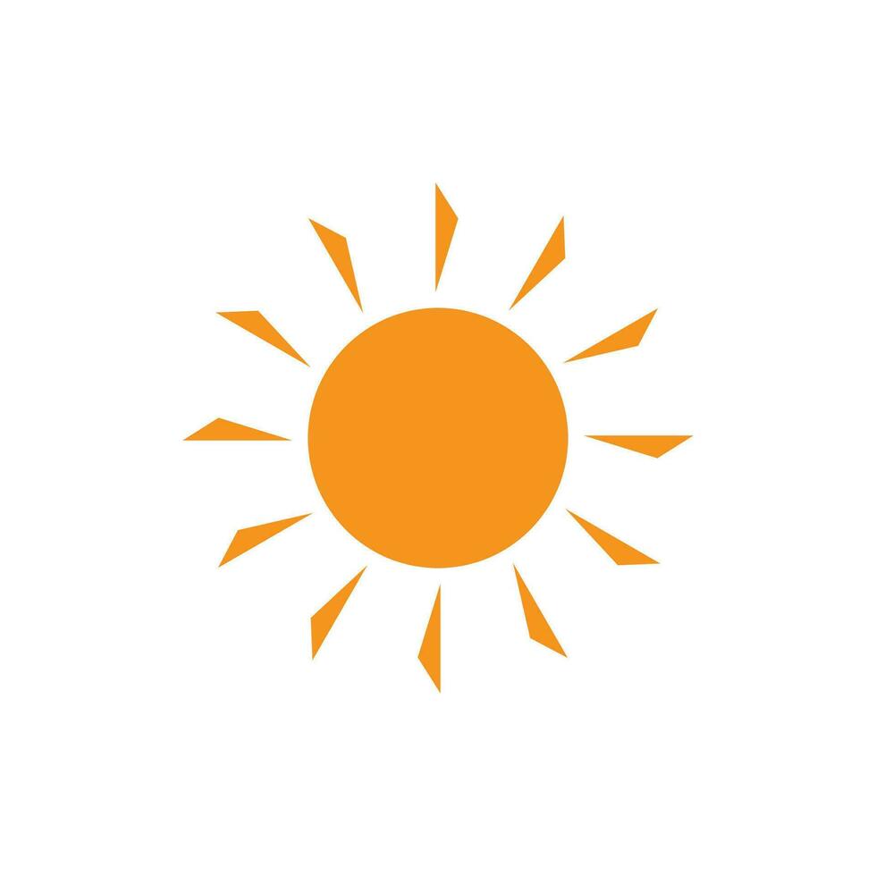 icono de ilustración de vector de sol