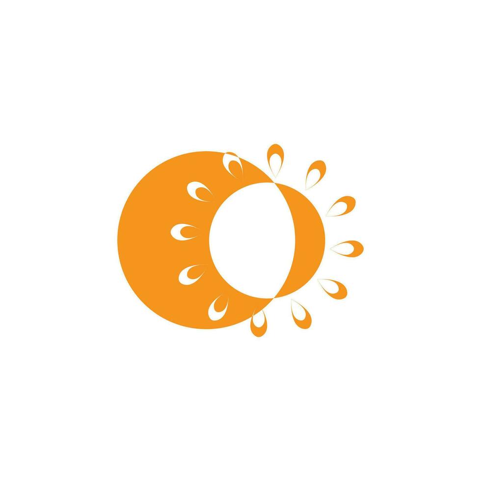 icono de ilustración de vector de sol