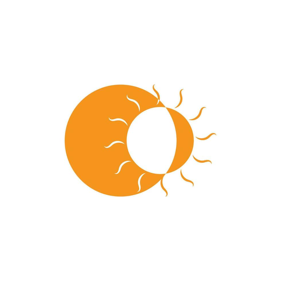 icono de ilustración de vector de sol