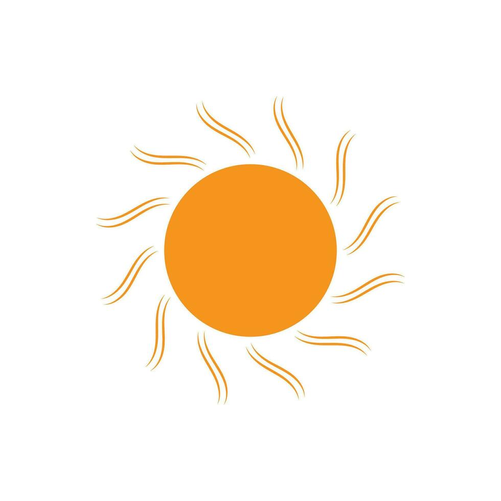 icono de ilustración de vector de sol